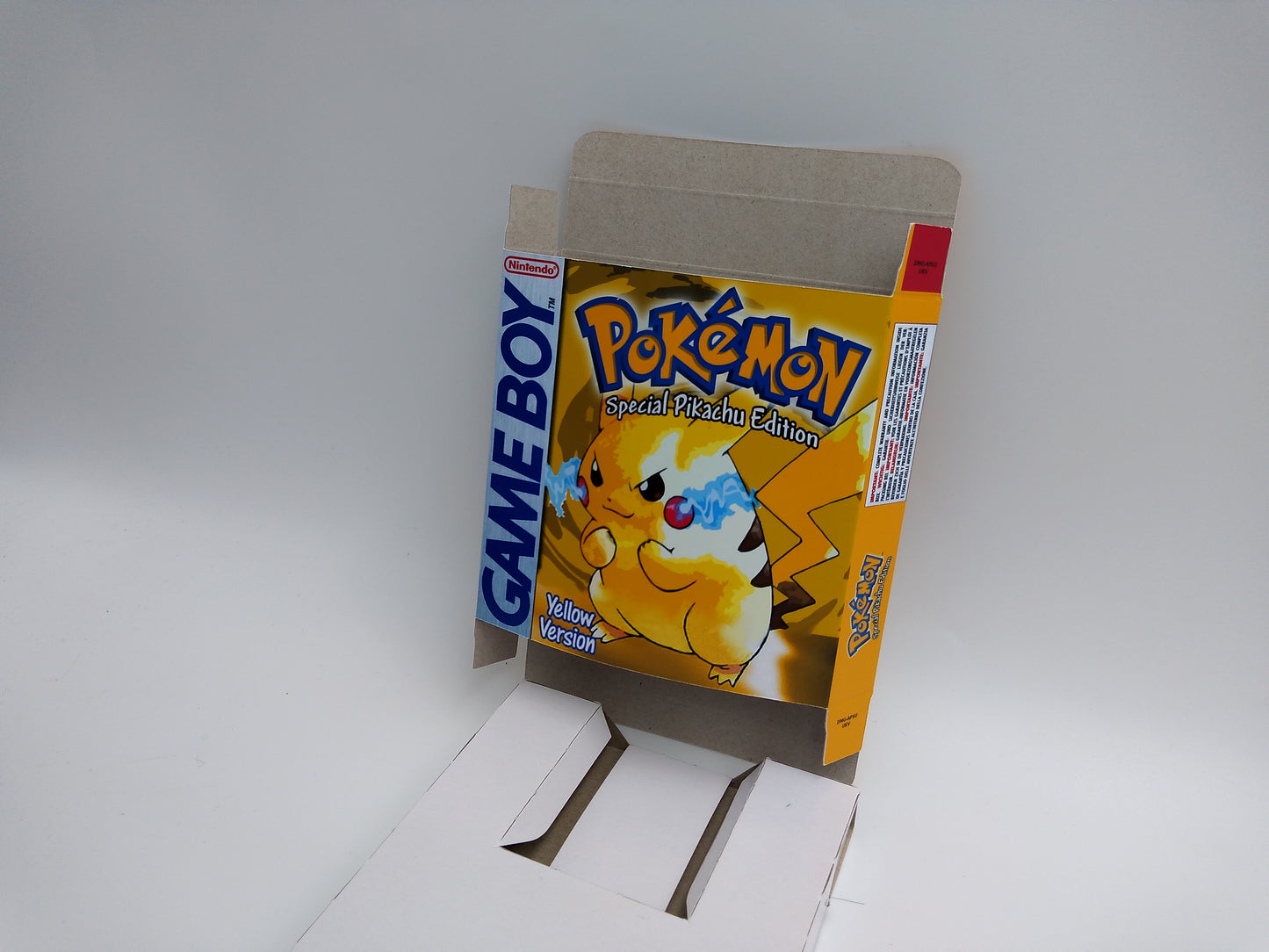 Pokemon Yellow - Box Replacement, Manual, Inner Tray - NTSC, PAL or Australian Pal - Game Boy/ GB - thick cardboard. Top Quality !!