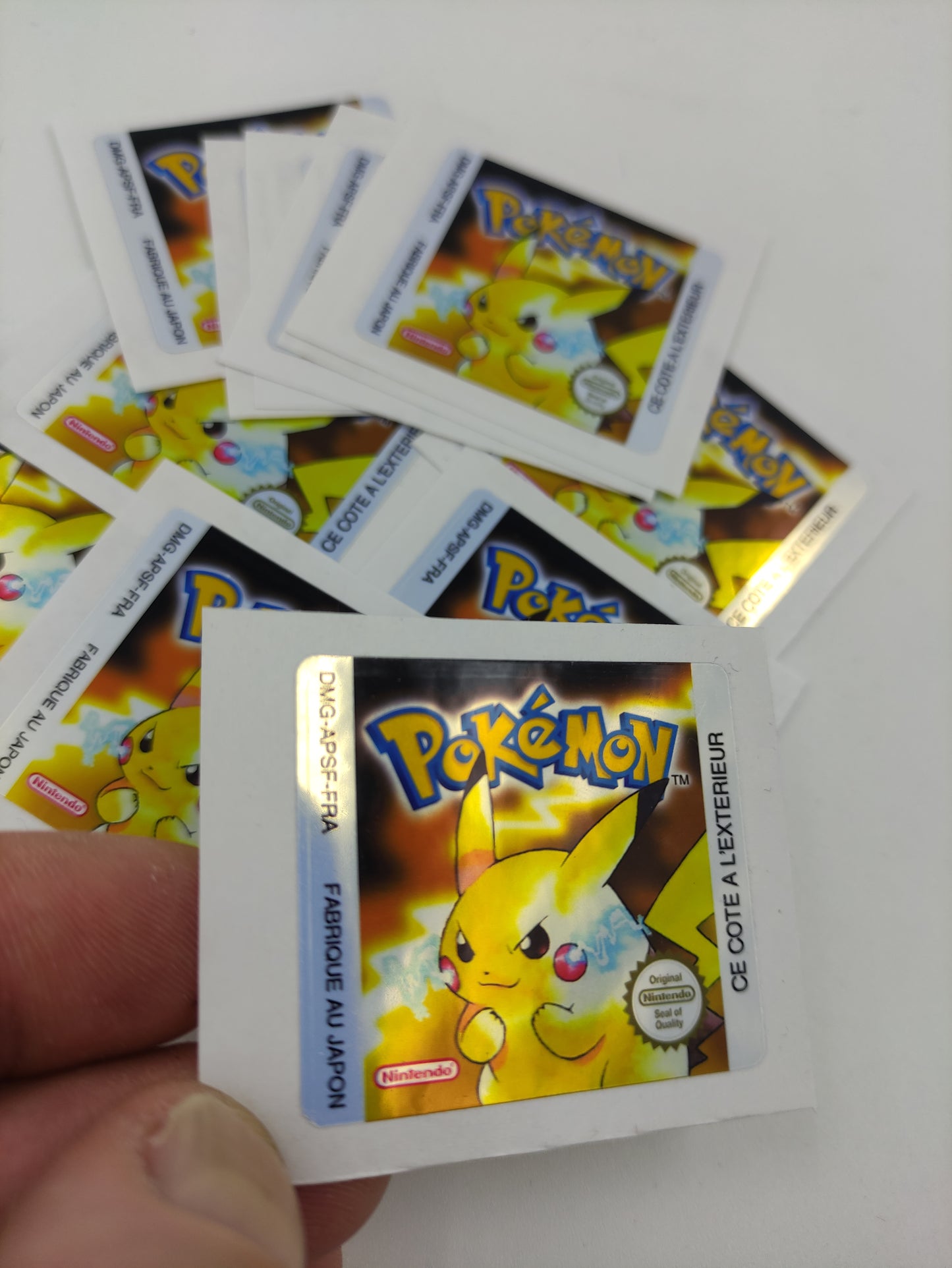 Pokemon Yellow - Label - Sticker - Game Boy/ GB - replacement.