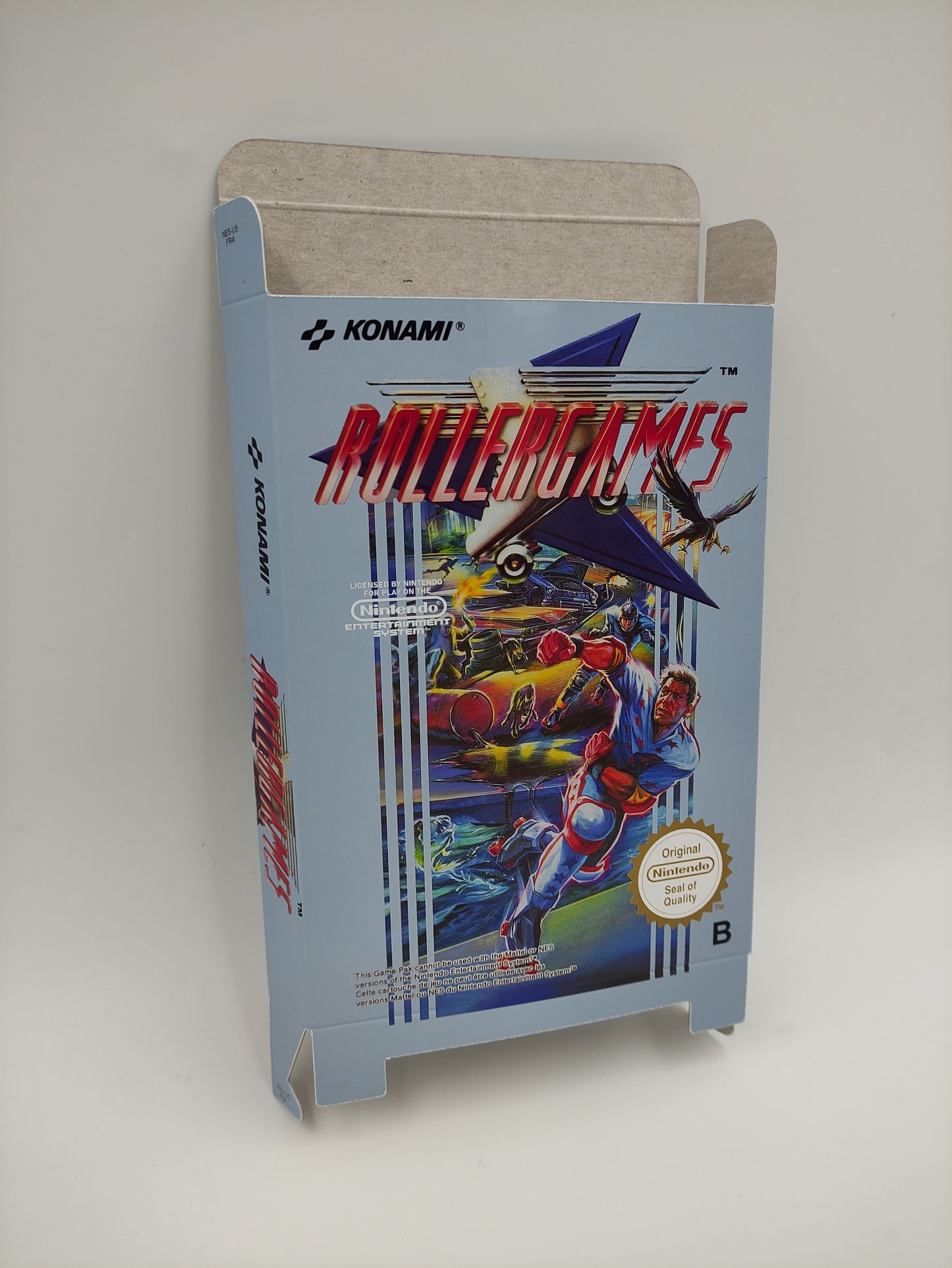 Roller Games - Box Replacement, Dust Cover, Block - NES - thick cardboard as in the original. Top Quality !