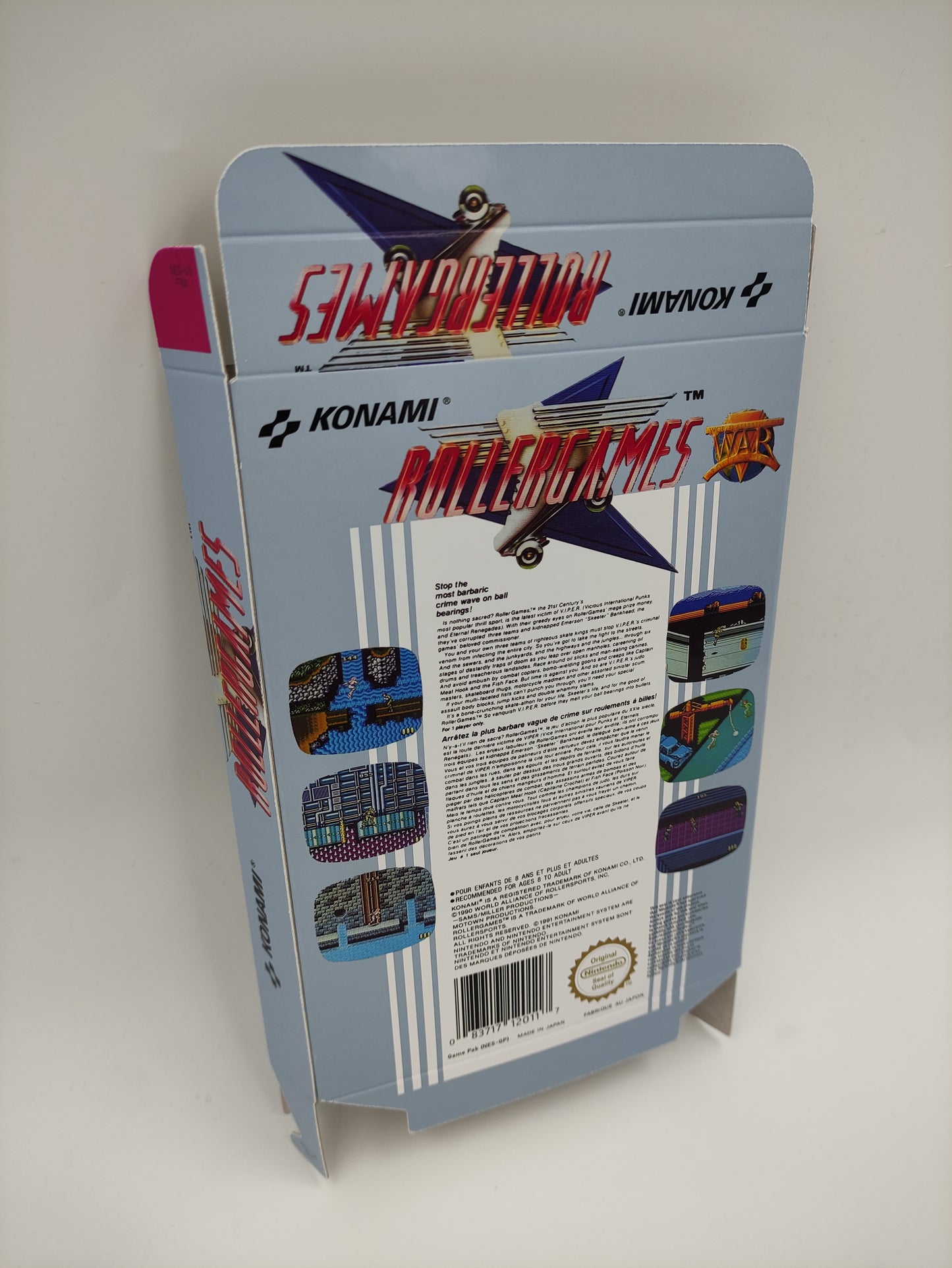 Roller Games - Box Replacement, Dust Cover, Block - NES - thick cardboard as in the original. Top Quality !