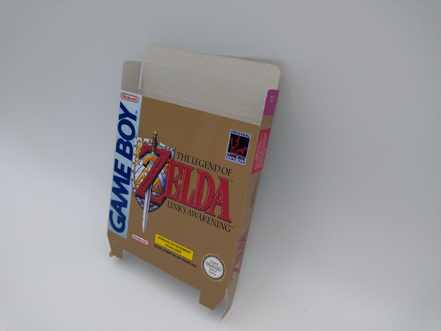 The Legend of Zelda Link's Awakening - Replacement Box, Manual, Inner Tray - Game Boy/ GB - PAL or NTSC - thick cardboard. Top Quality !!