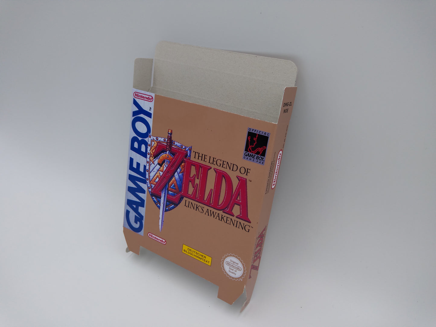 The Legend of Zelda Link's Awakening - Replacement Box, Manual, Inner Tray - Game Boy/ GB - PAL or NTSC - thick cardboard. Top Quality !!