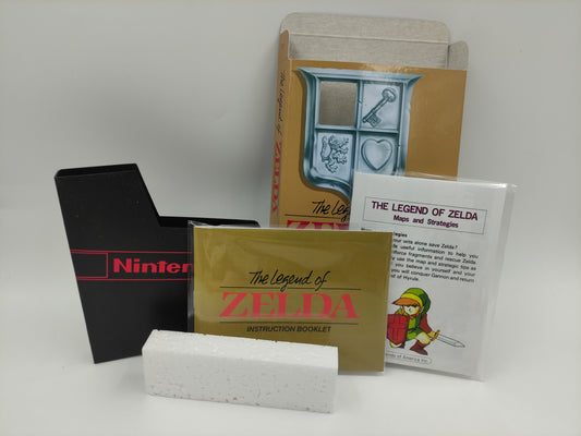 The Legend of Zelda- Box Replacement,  Manual, Dust Cover, Block, Map - PAL - NES - box replacement only - thick cardboard as in the original. Top Quality !