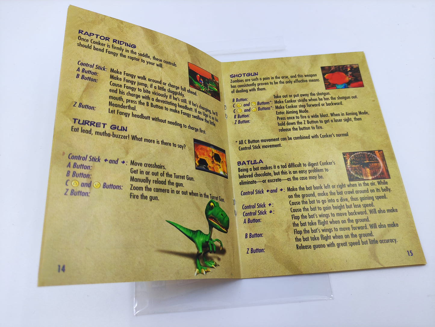 Conker Bad Fur Day - Box Replacement, Manual, Inner tray - PAL, Australian PAL or NTSC - Nintendo 64/ N64 - thick cardboard as in the original.