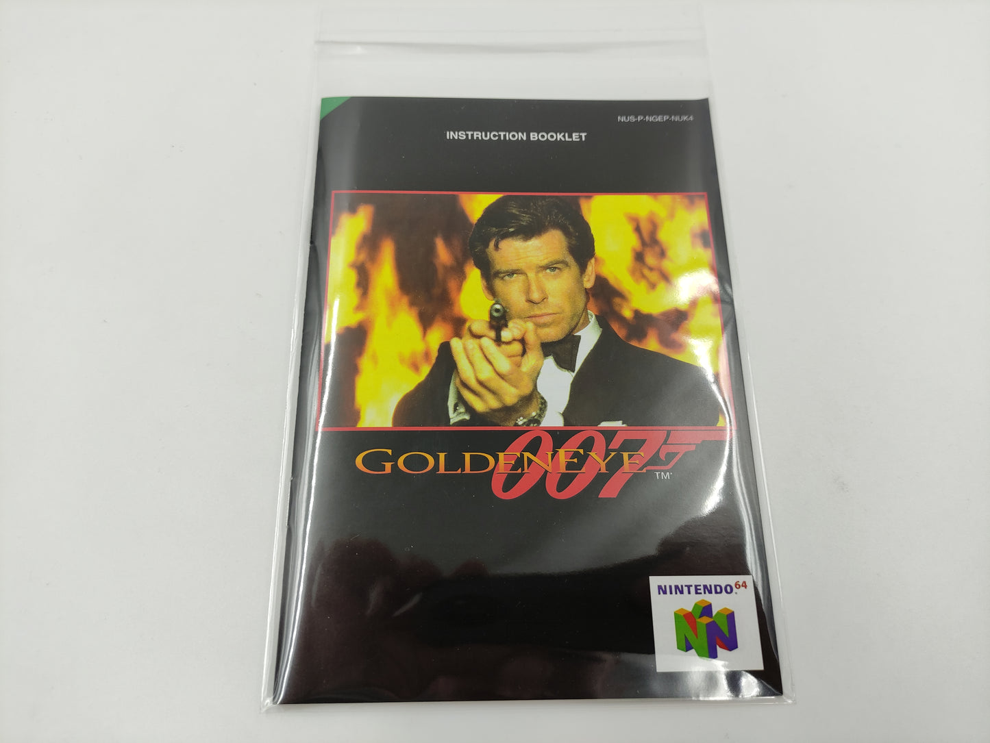 GoldenEye 007 - NTSC, Pal or Australian PAL - Replacement Box, Manual, Inner Tray - Nintendo 64/ N64 - thick cardboard as in the original.