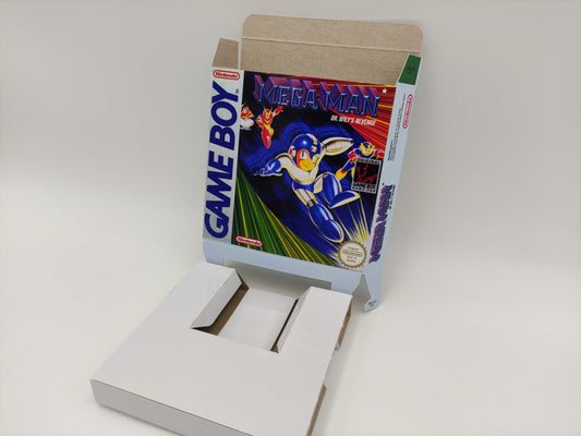Megaman: Dr. Wily's Revenge - NTSC or PAL - GameBoy - box with inner tray option - thick cardboard. Top Quality !!