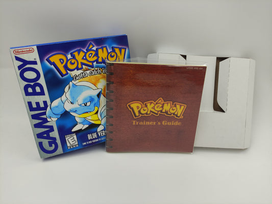 Pokemon Blue - Replacement Box, Manual, Tray - NTSC, PAL or Australian Pal - Game Boy/ GB - thick cardboard. Top Quality !!