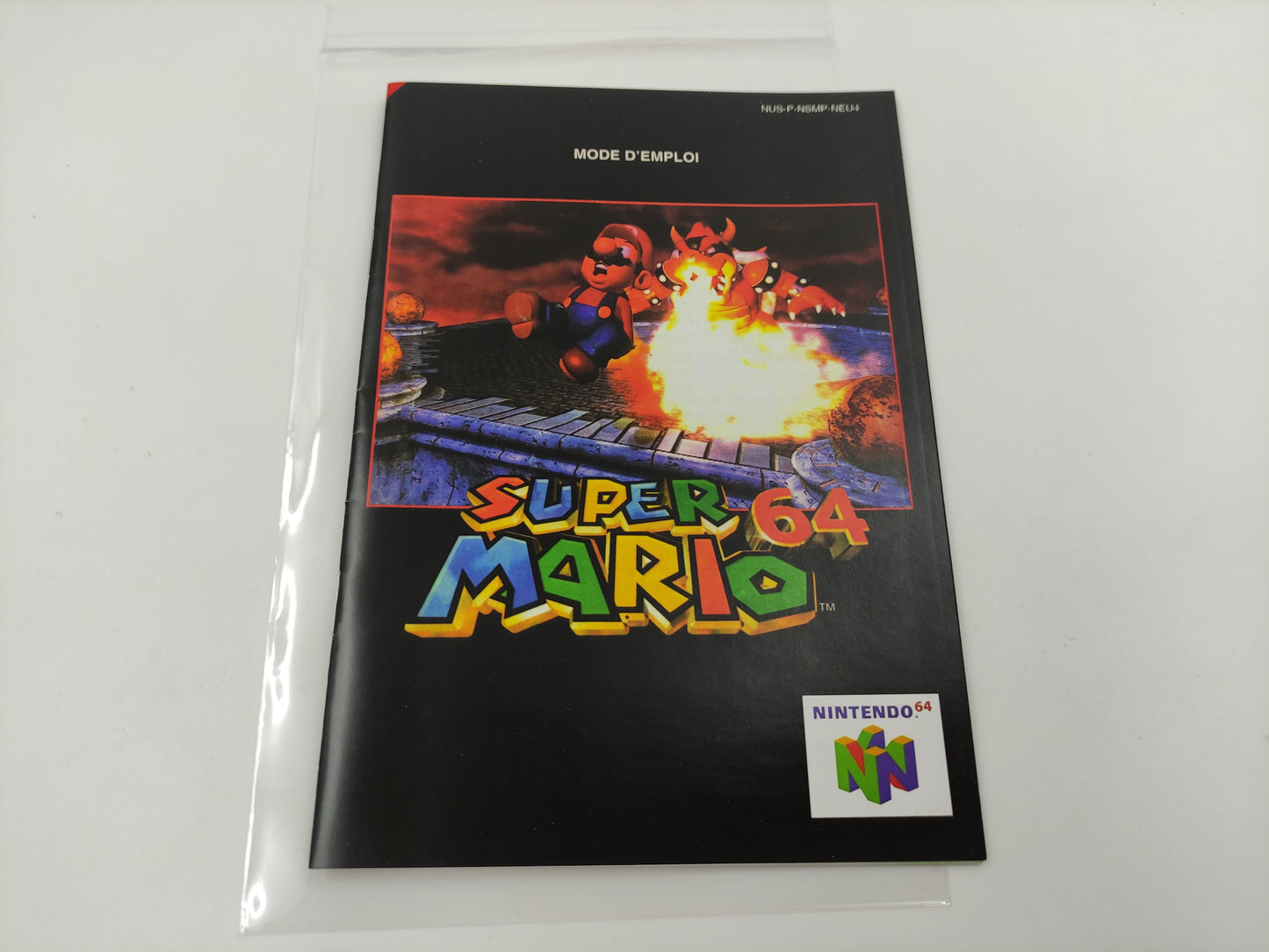 Super Mario 64 - Box Replacement, Manual, Inner Tray - PAL, NTSC or Australian PAL - Nintendo 64/ N64 - thick cardboard as in the original.