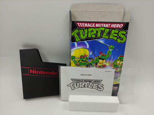 Teenage Mutant Hero Turtles - Replacement Box, Manual, Dust Cover, Block - NES - thick cardboard as in the original, HQ !