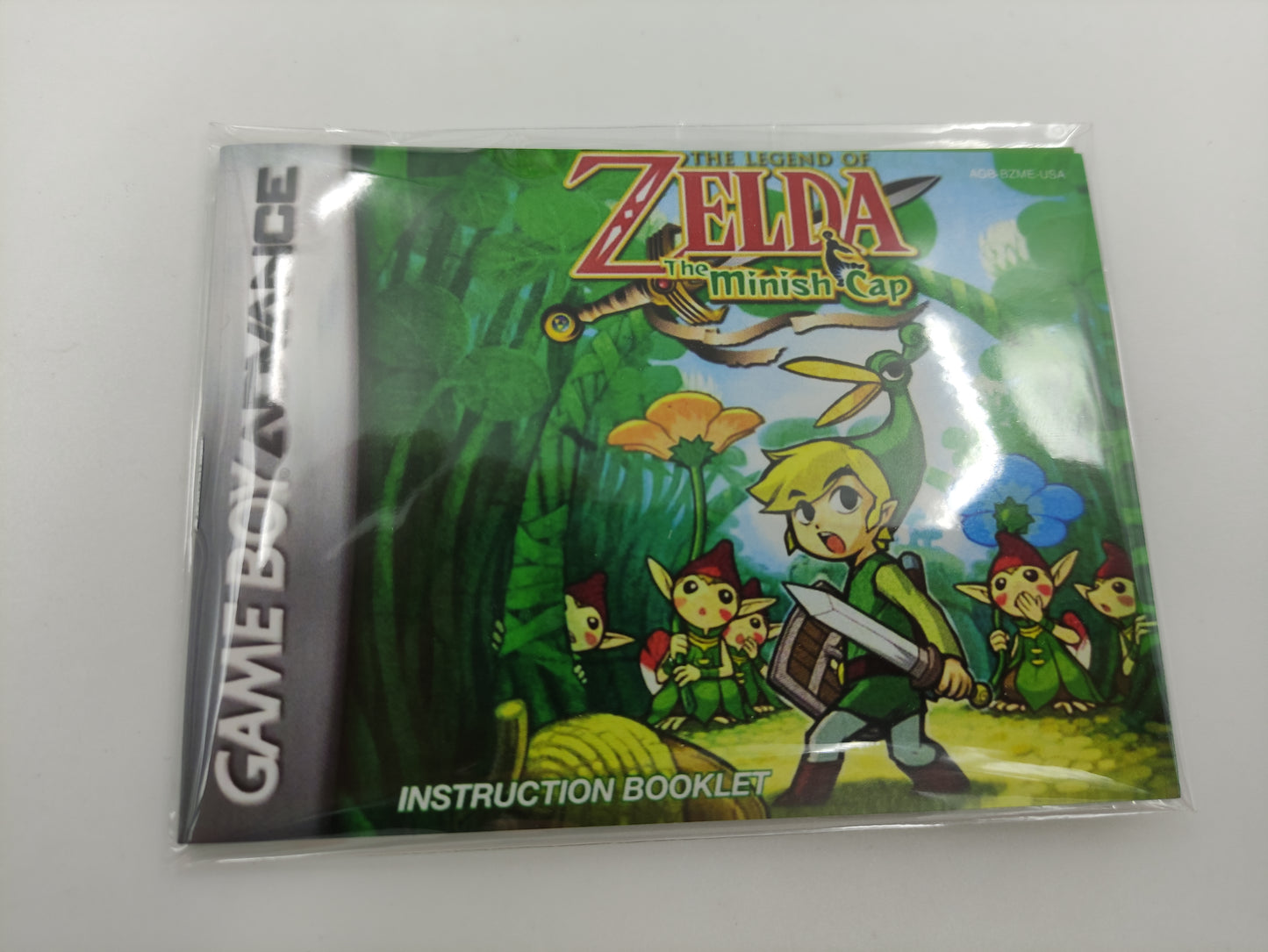 The Legend of Zelda The Minish Cap - GameBoy Advance - Replacement Box, Manual, Inner Tray - PAL or NTSC - thick cardboard. Top Quality !!