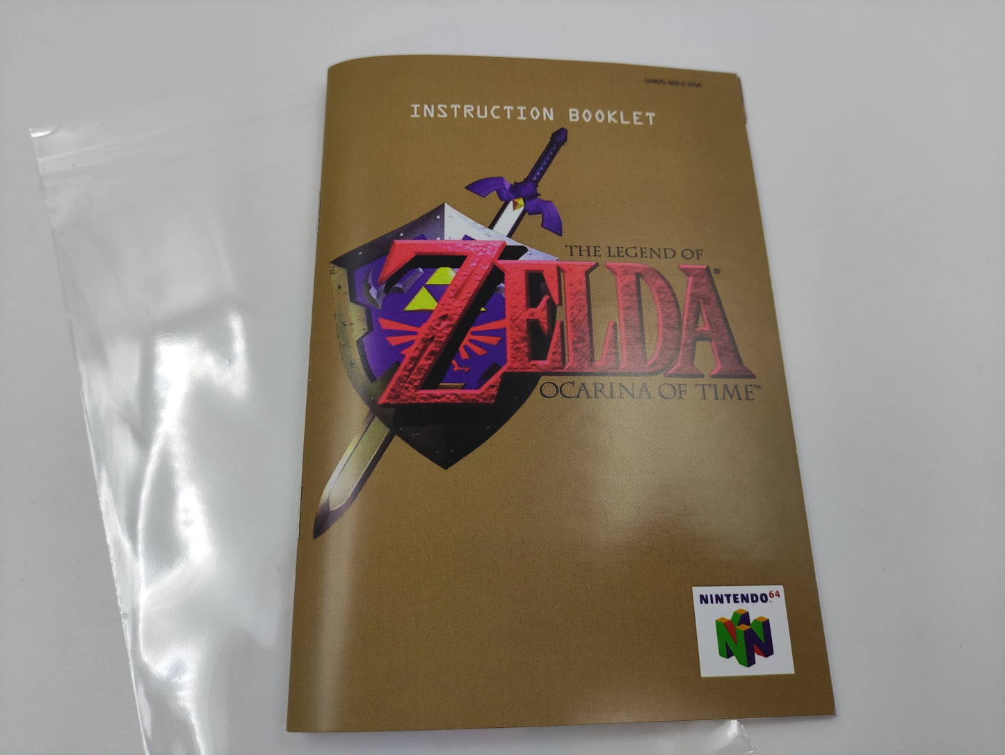 The Legend of Zelda Ocarina of Time - Replacement Box, Manual, Inner Tray - NTSC, PAL or Australian PAL - Nintendo 64 - thick cardboard.