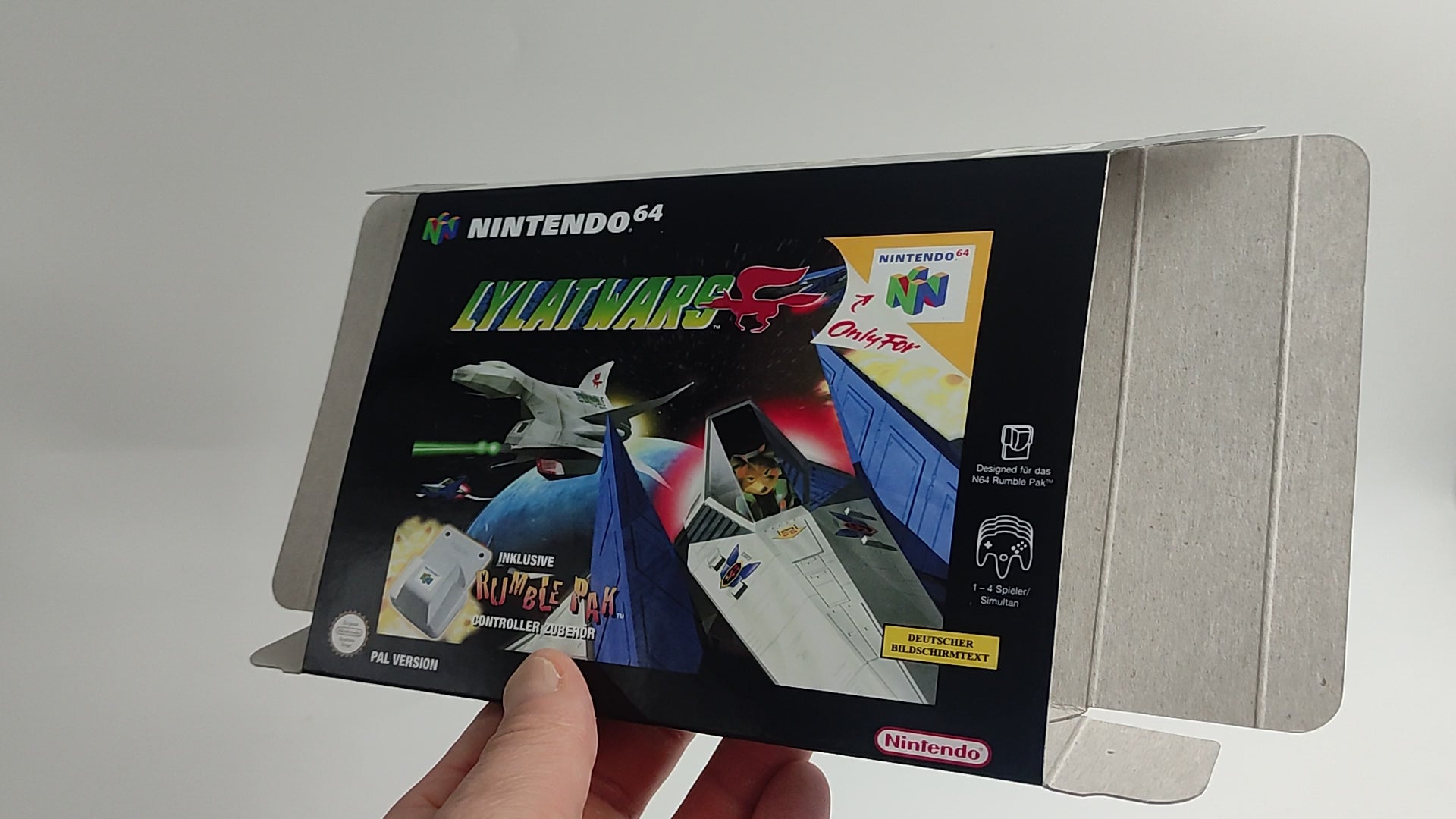 Star Fox 64/ Lylat Wars Replacement Box With Inner Tray 