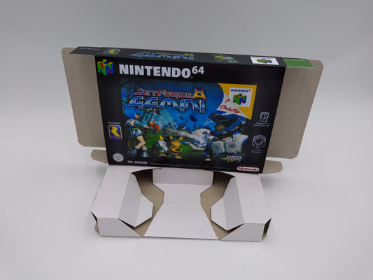 Jet Force Gemini - box with inner tray option - NTSC or PAL - Nintendo 64 - thick cardboard. Top Quality !!