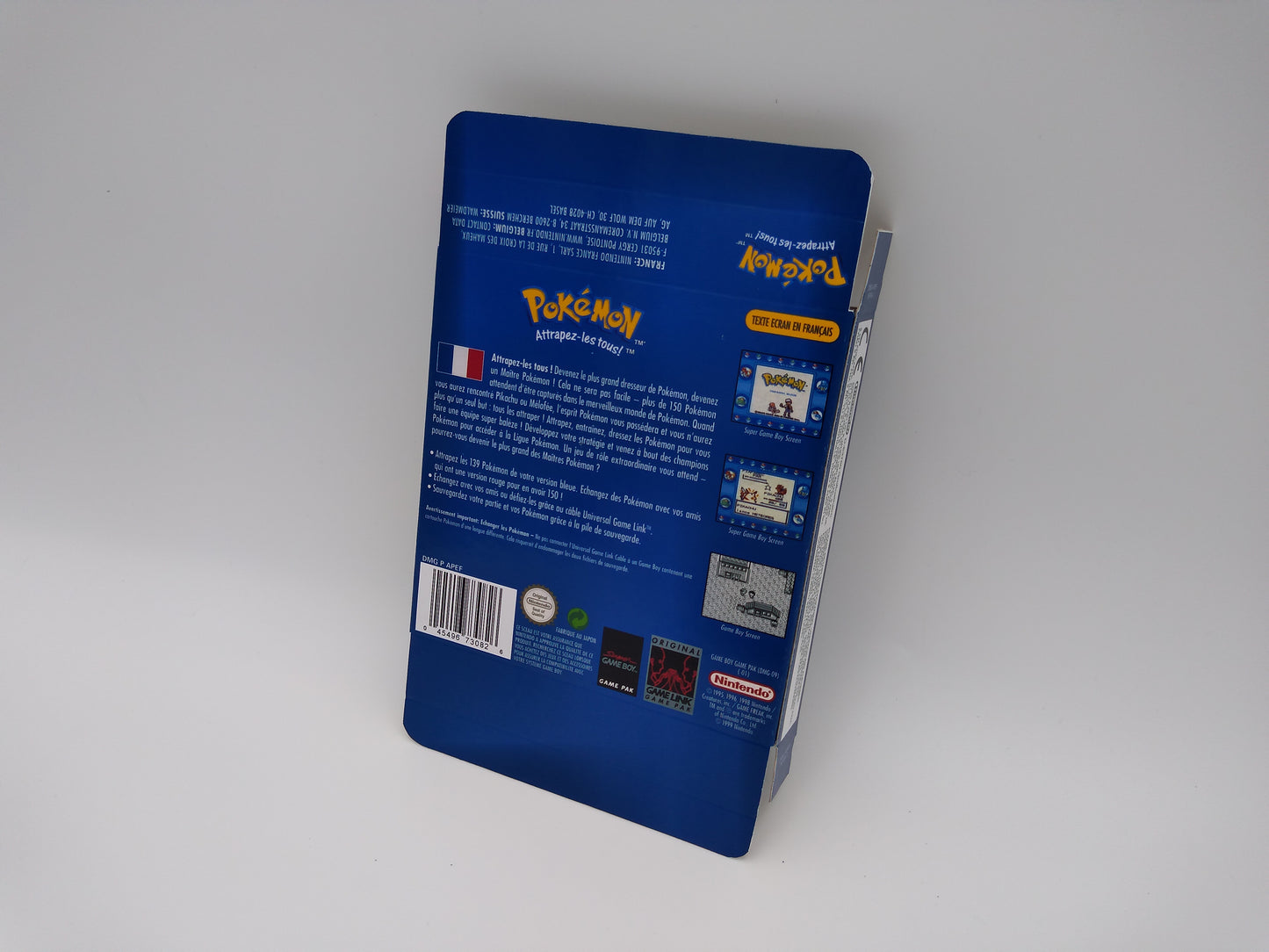 Pokemon Blue - Replacement Box, Manual, Tray - NTSC, PAL or Australian Pal - Game Boy/ GB - thick cardboard. Top Quality !!