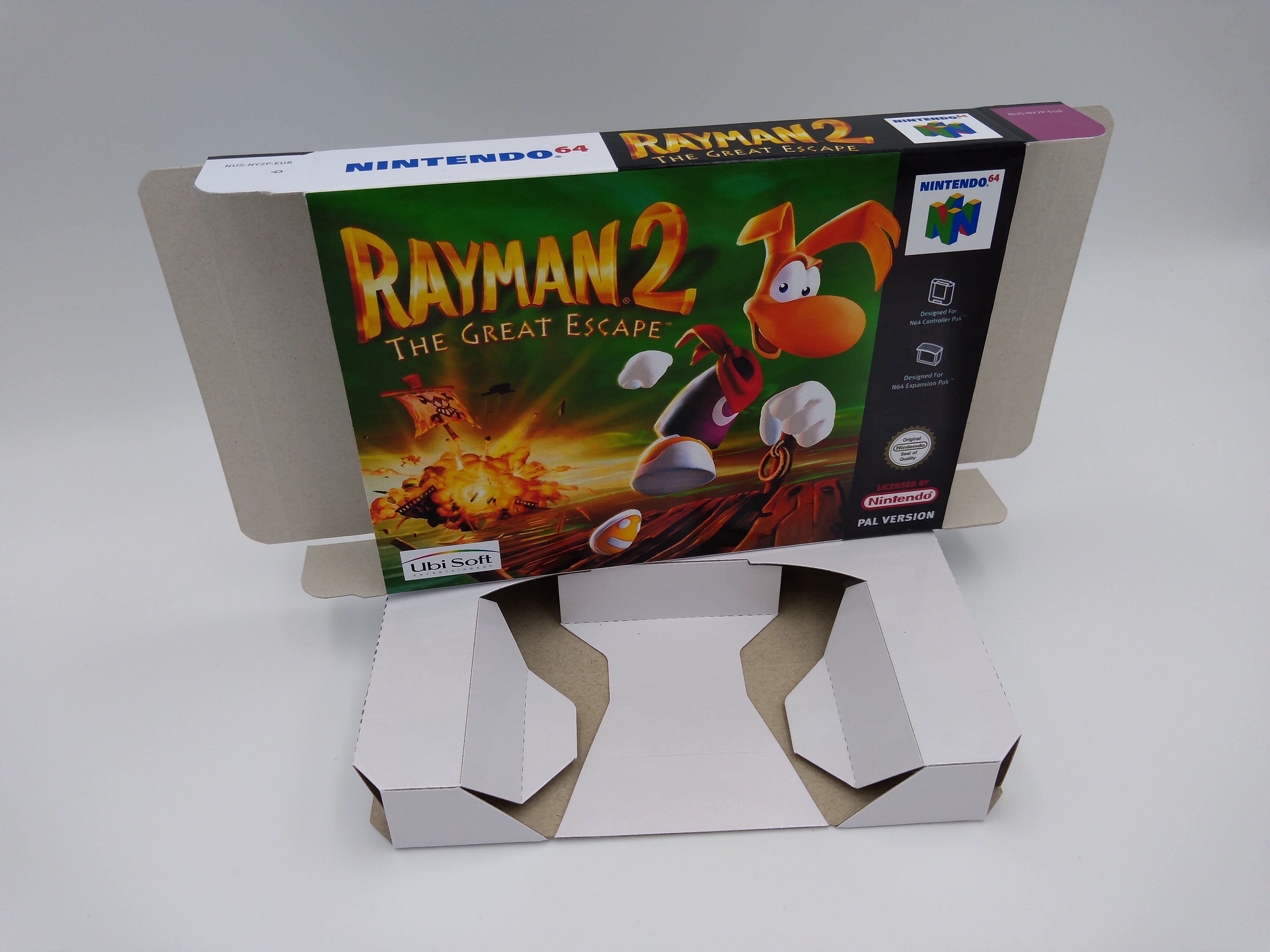 Rayman 2 The Great Escape - box with inner tray option - NTSC, PAL or ...