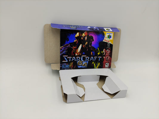 StarCraft 64 - box with inner tray option - Nintendo 64/ N64 - thick cardboard. Top Quality !!