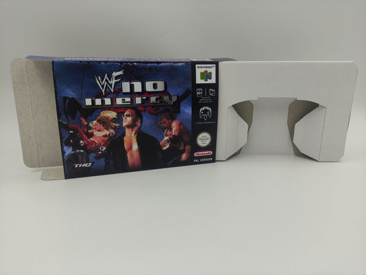 WWF No Mercy - PAL - box with inner tray option - SNES - thick cardboard as in the original. Top Quality !