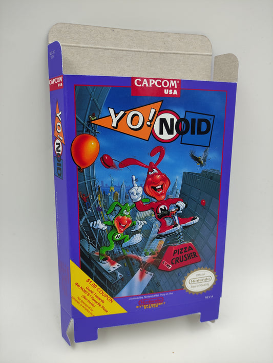 YO! NOID - Box Replacement, Dust Cover, Block - NES - thick cardboard as in the original. Top Quality !