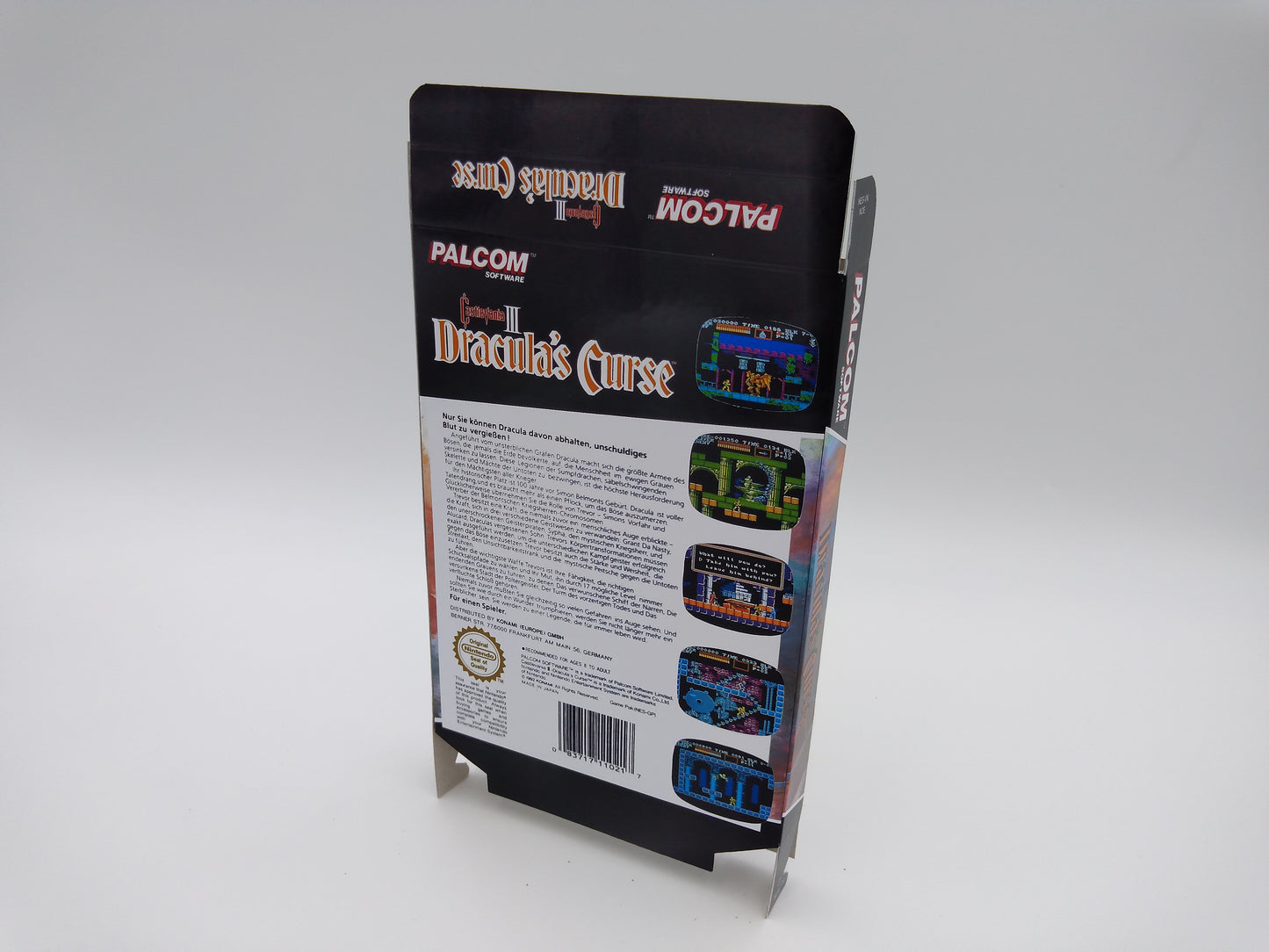 Castlevania III Dracula's Curse - Box replacement, Manual, Dust Cover, Block - NTSC or pal - NES - box replacement only - thick cardboard. Top Quality !