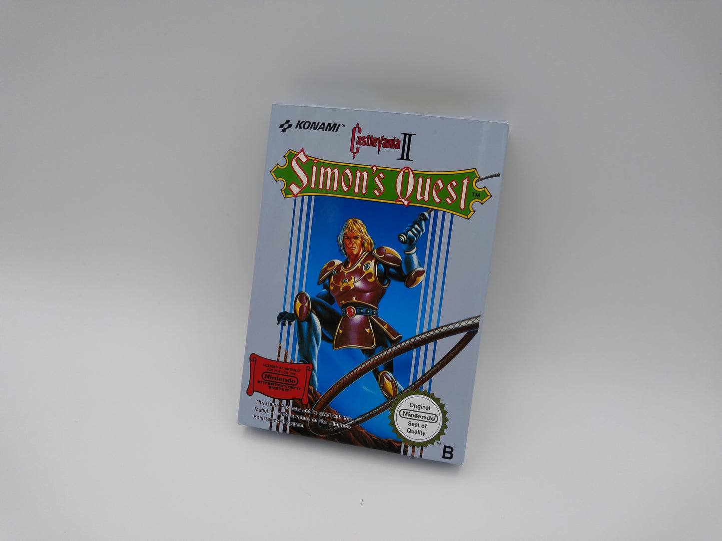 Castlevania II: Simon's Quest - Box, Manual, Dust Cover, Block - NES - NTSC or pal - thick cardboard as in the original.