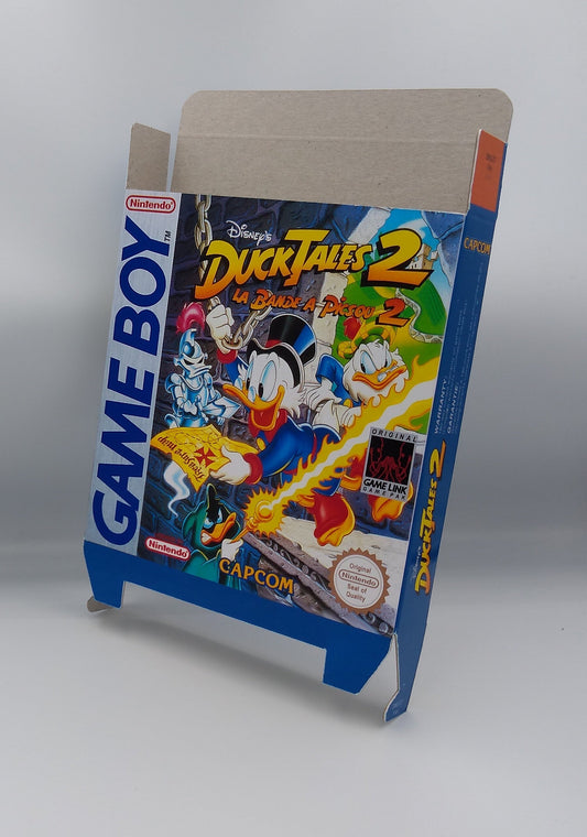 Duck Tales II - box with inner tray option - PAL or Ntsc - Game Boy/ GB - thick cardboard - Top Quality !!