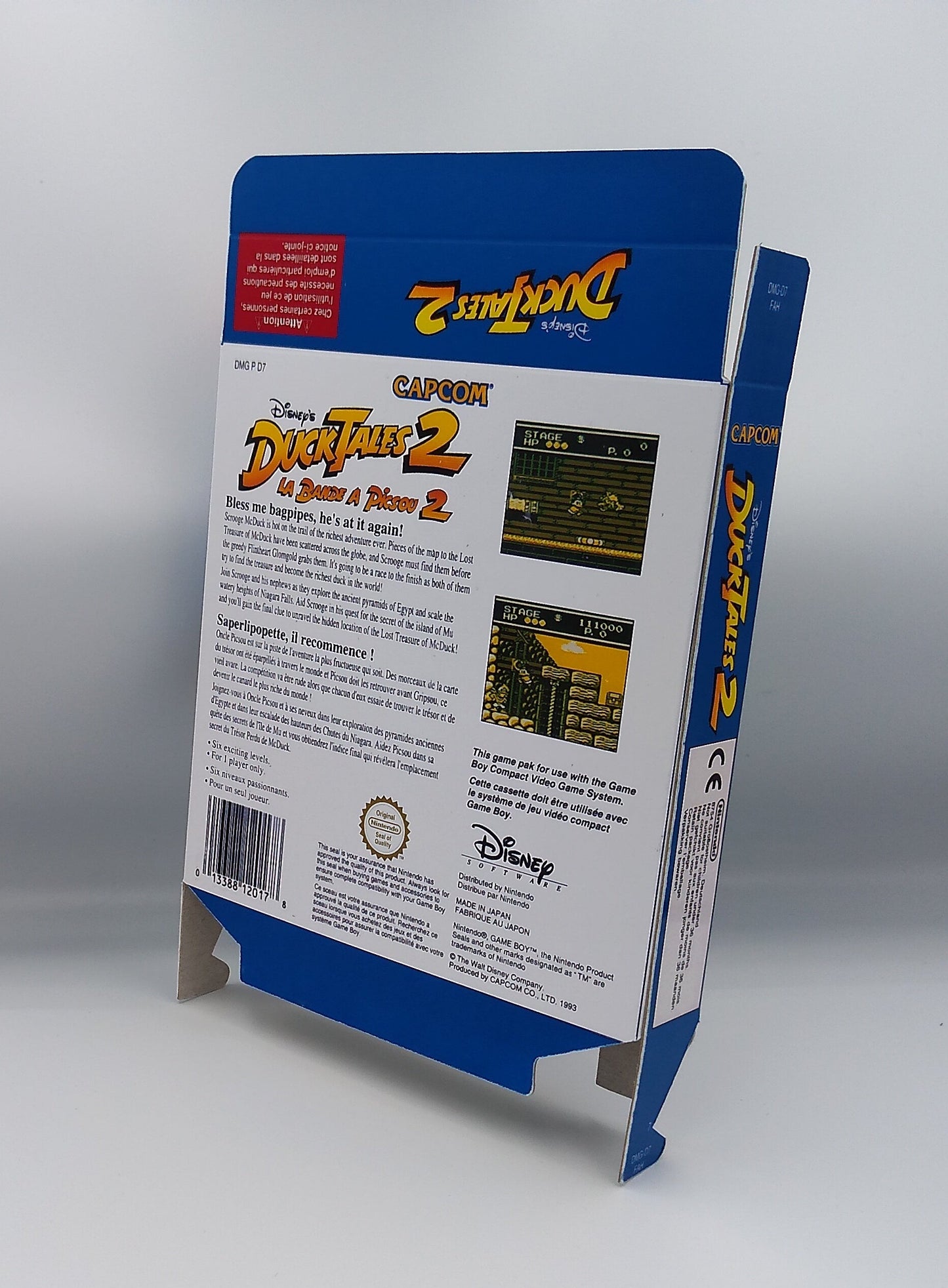 Duck Tales II - box with inner tray option - PAL or Ntsc - Game Boy/ GB - thick cardboard - Top Quality !!