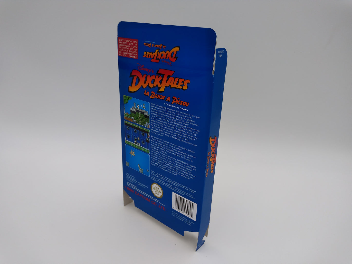 Duck Tales - Box Replacement, Dust Cover, Block - NES - NTSC or PAL - thick cardboard as in the original. Top Quality !