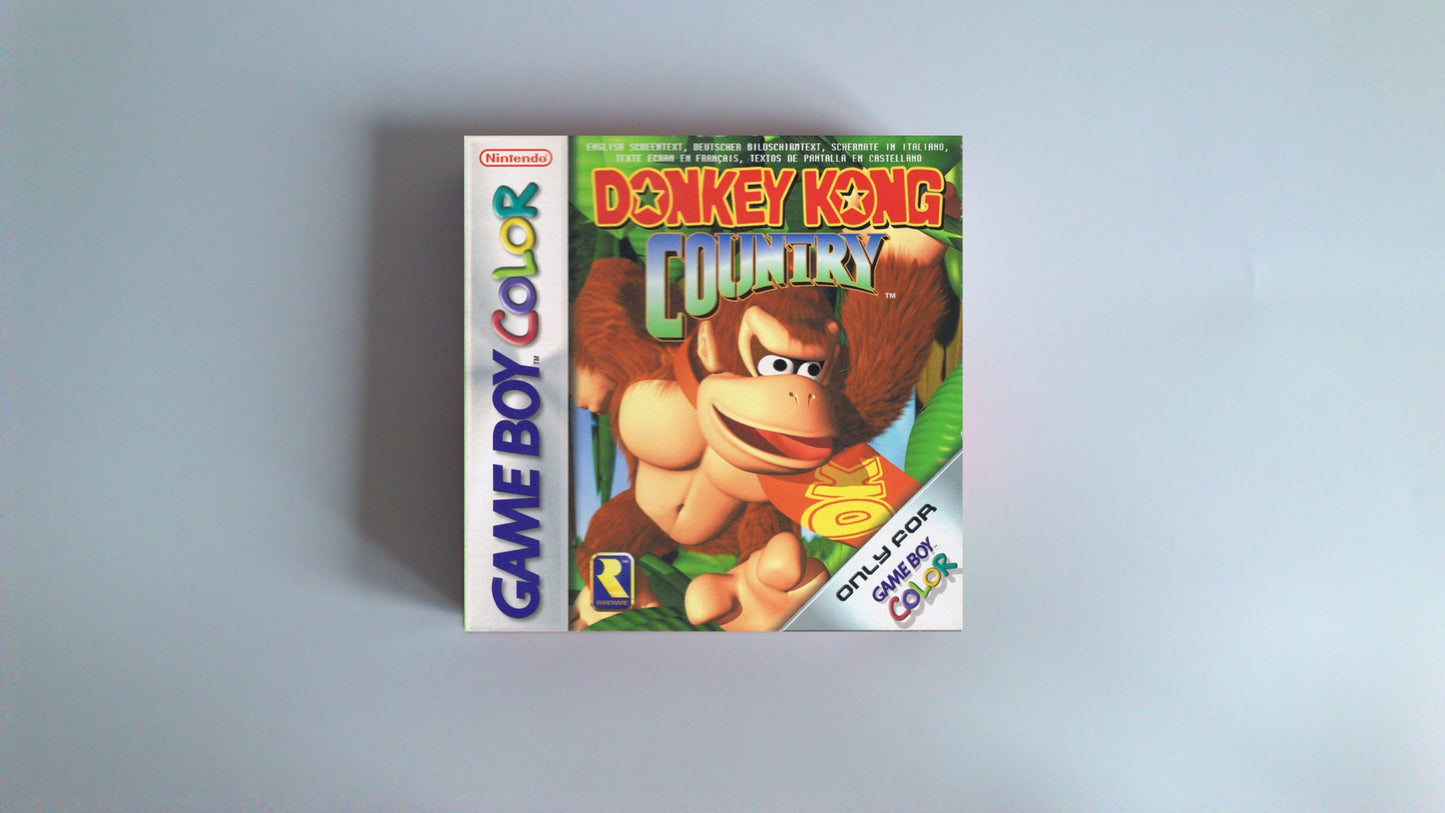 Donkey kong Country - box with inner tray option - Game Boy Color/ GBC. Thick cardboard. HQ!