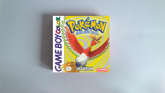 Pokemon Gold custom box (box only) - Game Boy Color/ GBC