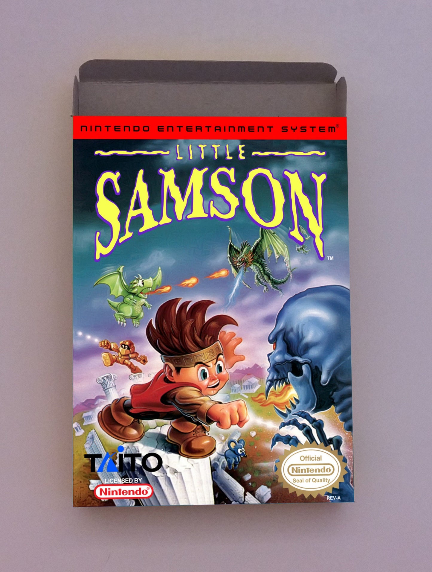 Little Samson - box replacement only - NTSC Region - thick cardboard.