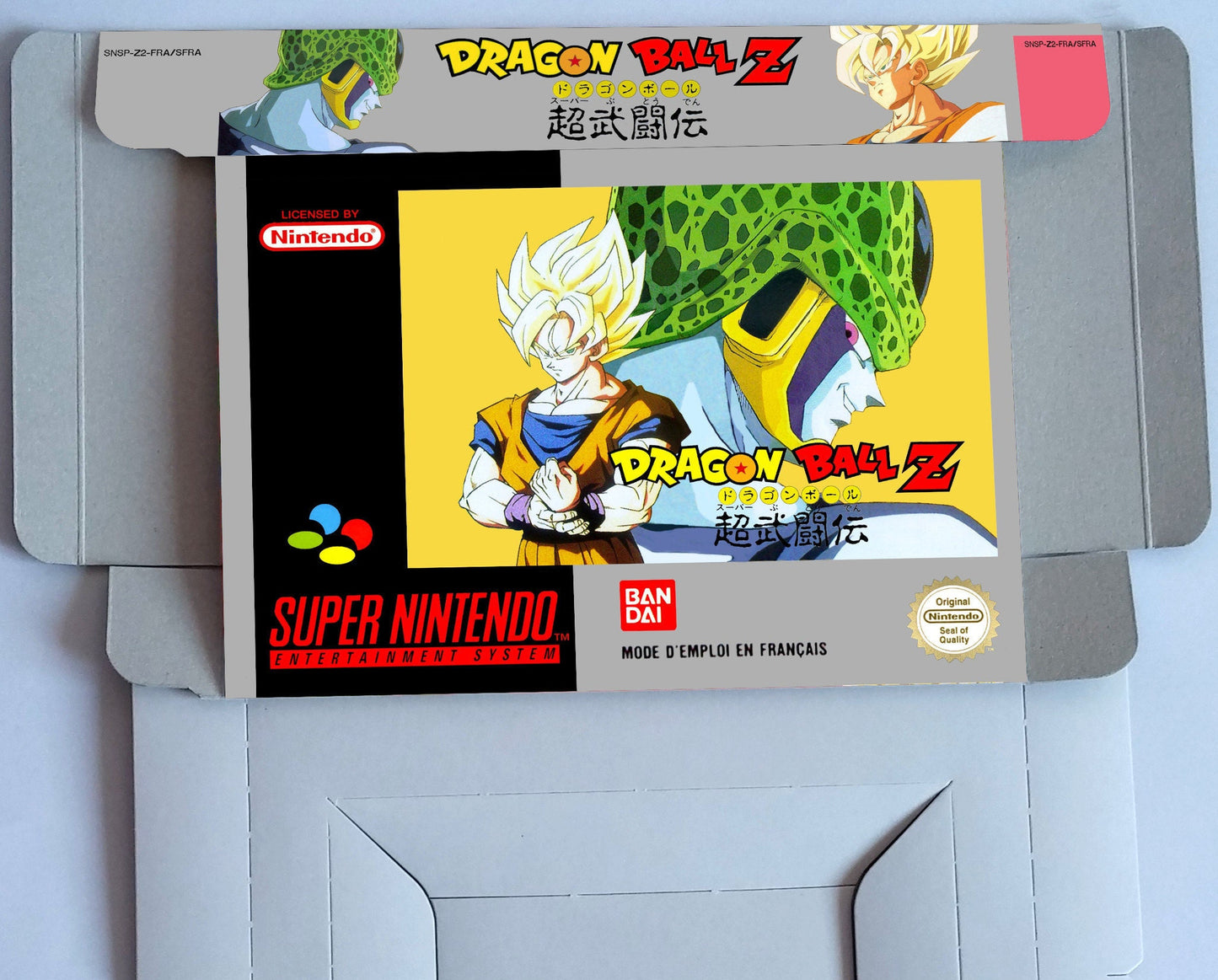 Dragon Ball Z Super Butoden - PAL - box with inner tray option - SNES - thick cardboard as in the original.