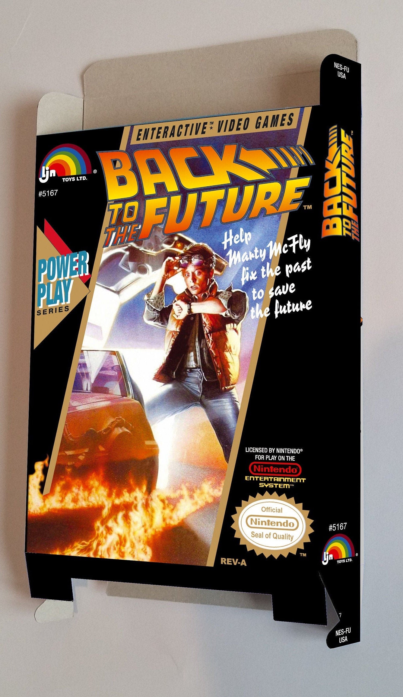 Back to the Future - NTSC - NES - box replacement only - thick cardboard as in the original.