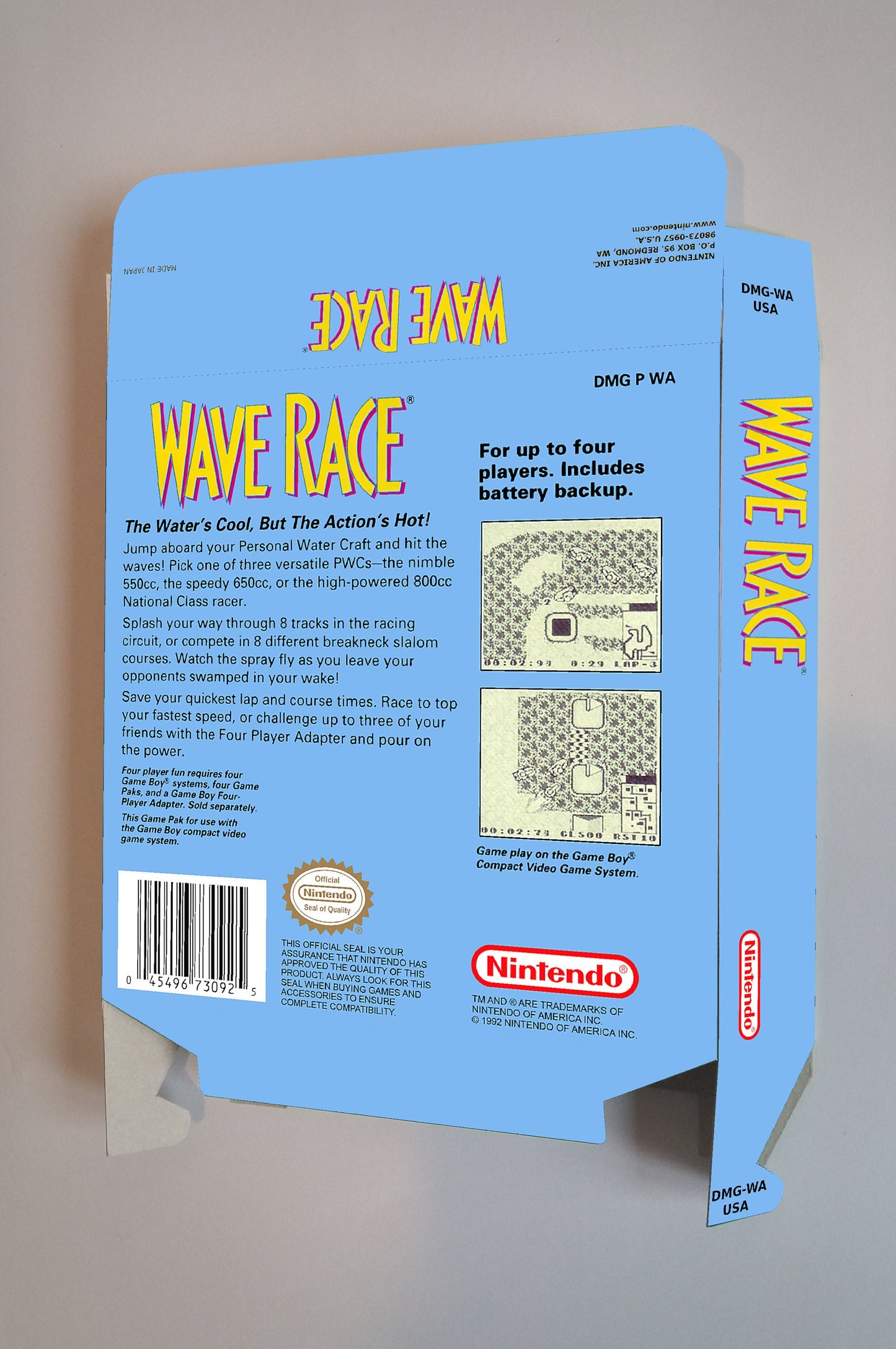 Wave Race - box with inner tray option - Game Boy/ GB - thick cardboard. Top Quality !!