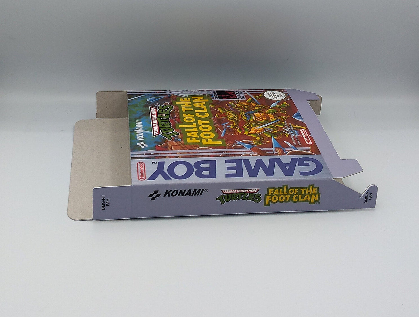 Teenage Mutant Ninja Turtles: Fall of The Foot Clean - Replacement Box, Manual, Inner Tray - Game Boy/ GB - PAL or NTSC - Top Quality !!