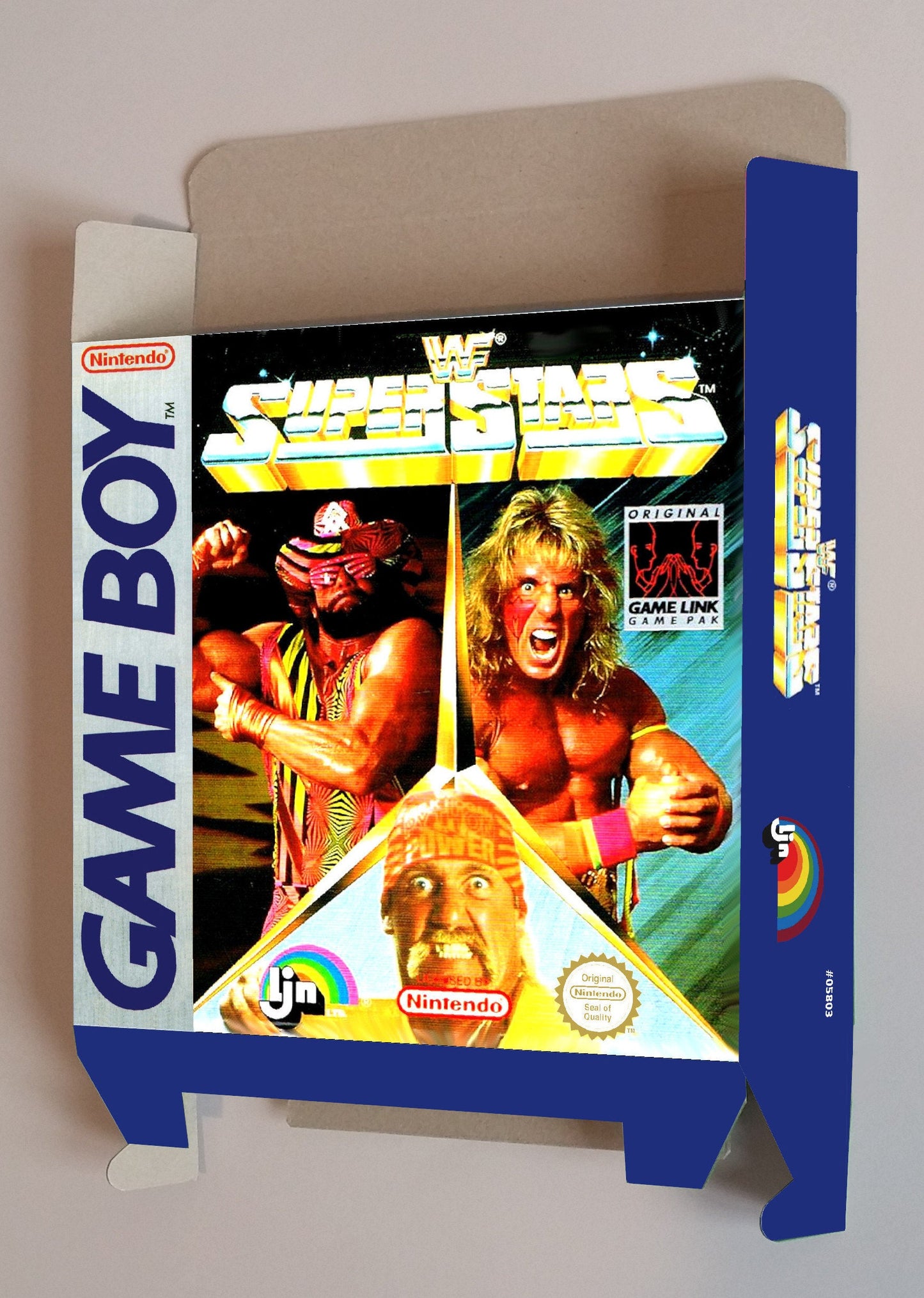 WWF Superstrs - box with inner tray option - Game Boy/ GB - thick cardboard. Top Quality !