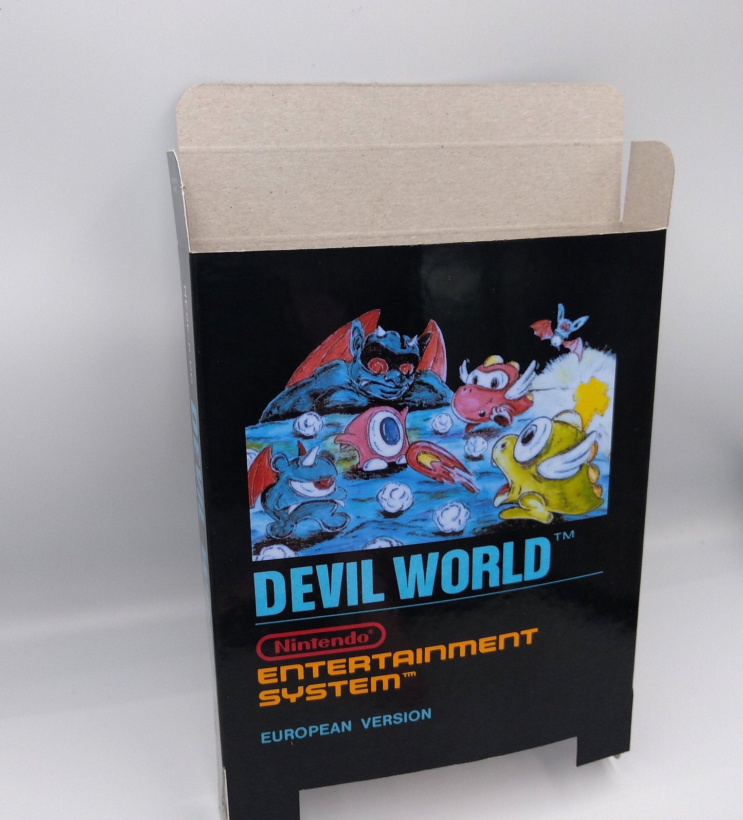 Devil World - PAL - NES - box replacement only - thick cardboard as in the original.