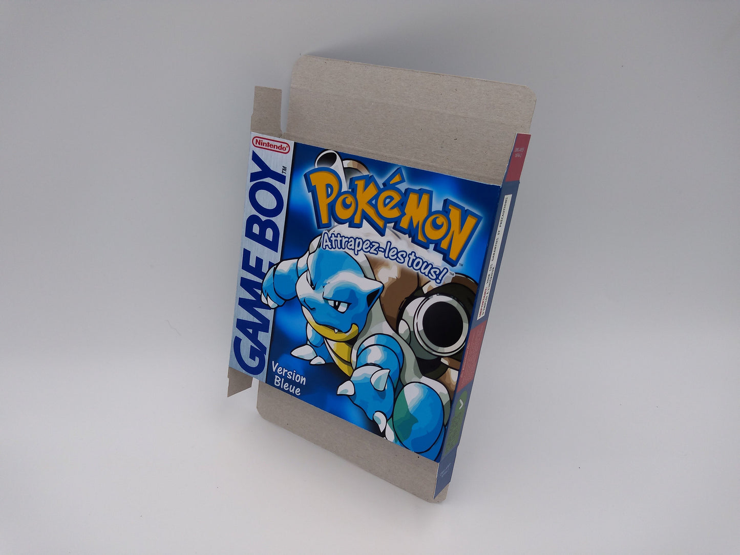 Pokemon Blue - Replacement Box, Manual, Tray - NTSC, PAL or Australian Pal - Game Boy/ GB - thick cardboard. Top Quality !!