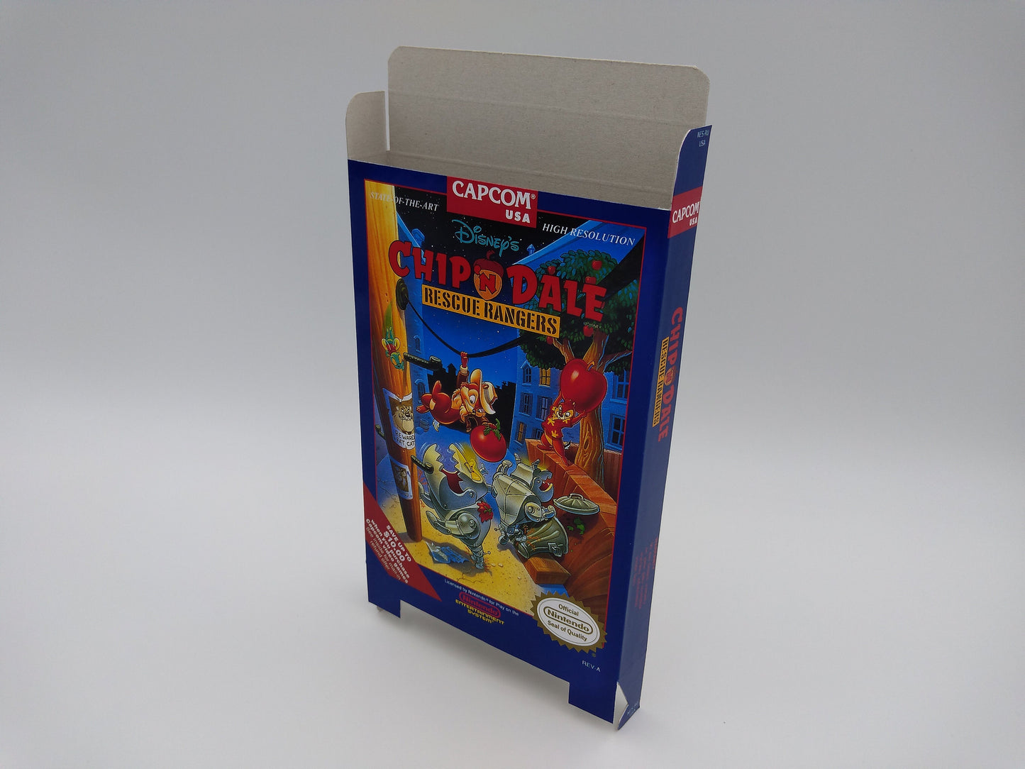 Chip 'N Dale: Rescue Rangers - Box only - NES - NTSC or PAL - thick cardboard as in the original. Top Quality !