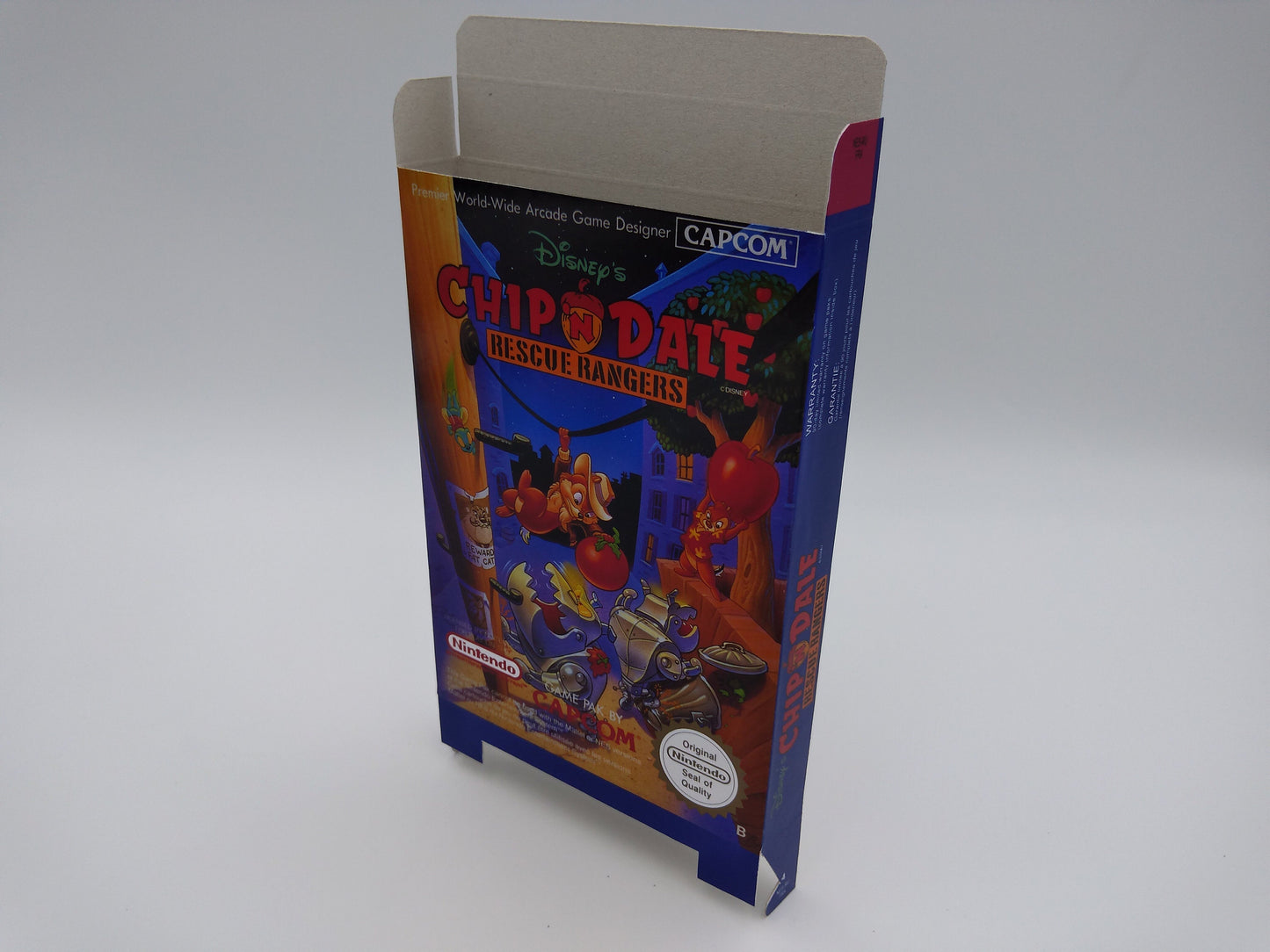 Chip 'N Dale: Rescue Rangers - Box only - NES - NTSC or PAL - thick cardboard as in the original. Top Quality !