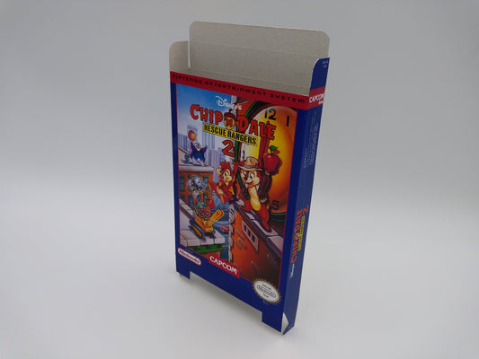 Chip 'N Dale: Rescue Rangers 2 - Box only - NES - NTSC or PAL - thick cardboard as in the original. Top Quality !