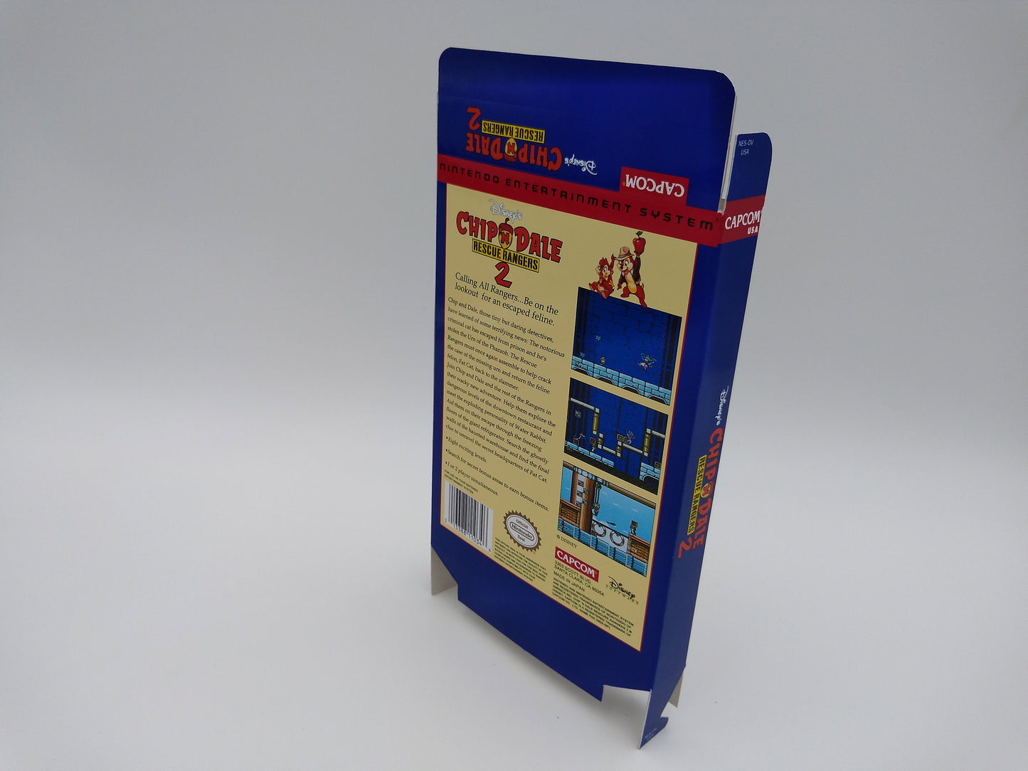 Chip 'N Dale: Rescue Rangers 2 - Box only - NES - NTSC or PAL - thick cardboard as in the original. Top Quality !