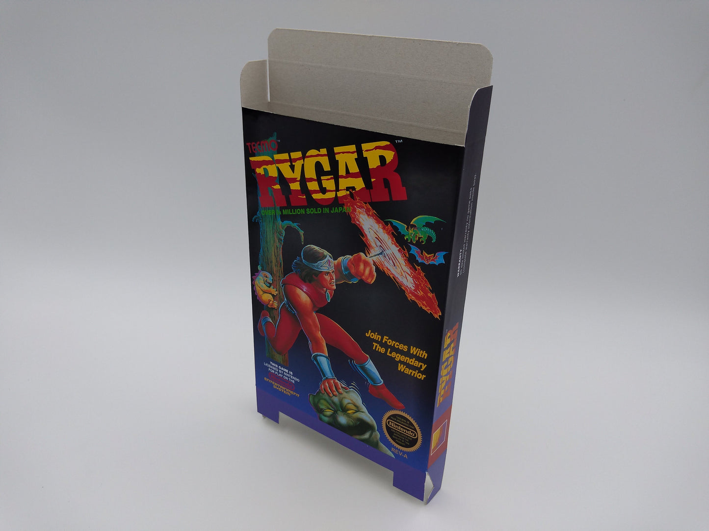 Rygar - Box only - NES - NTSC or PAL - thick cardboard as in the original. Top Quality !