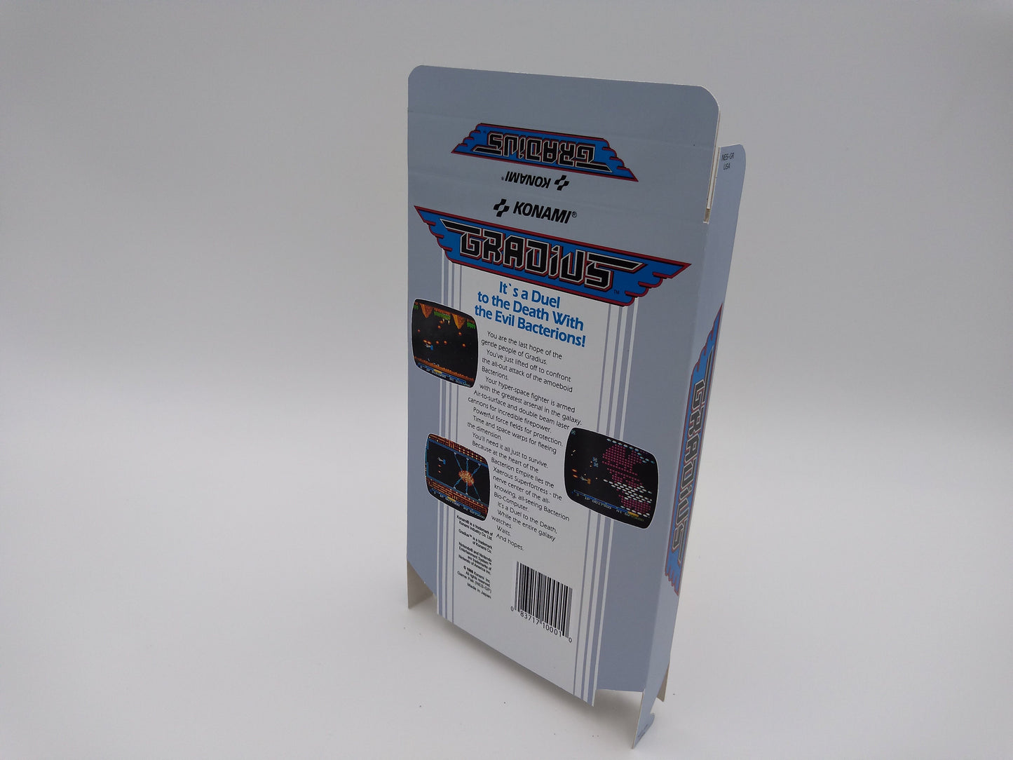 Gradius - Box only - NES - thick cardboard as in the original. Top Quality !