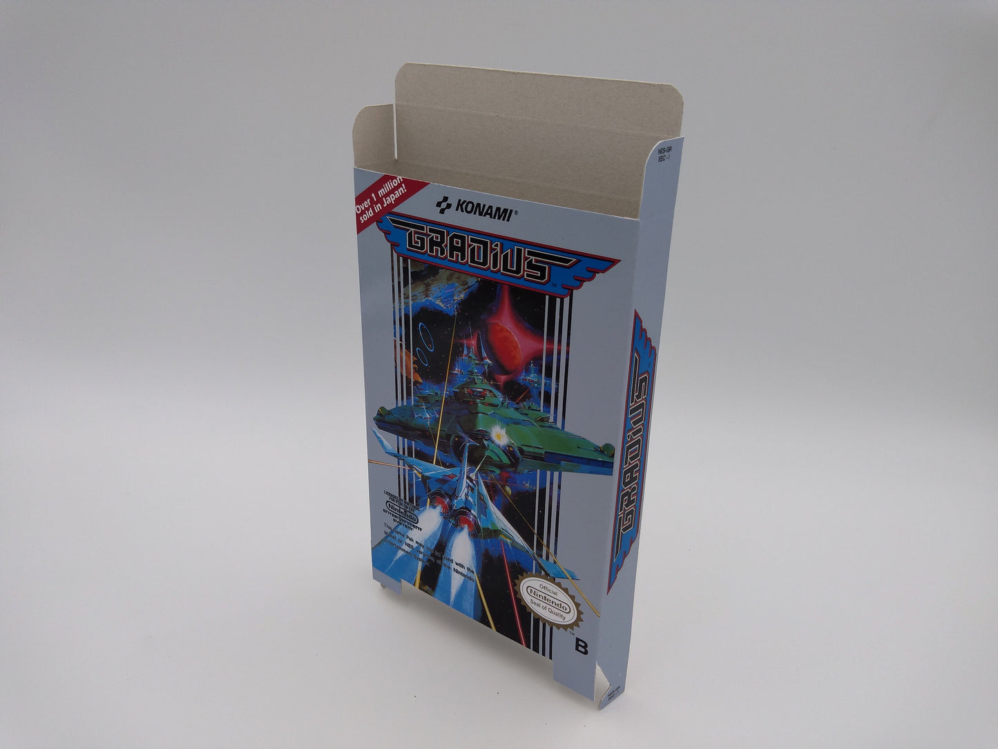 Gradius - Box only - NES - thick cardboard as in the original. Top Quality !