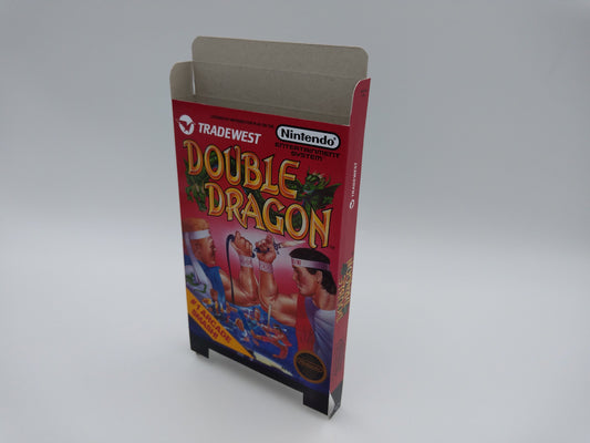 Double Dragon - Box Replacement, Dust Cover, Block - NES - NTSC or PAL - thick cardboard as in the original. Top Quality !