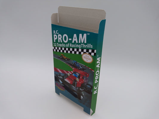 R.C. Pro-Am - Box Replacement, Dust Cover, Block - NES - NTSC or PAL - thick cardboard as in the original. Top Quality !