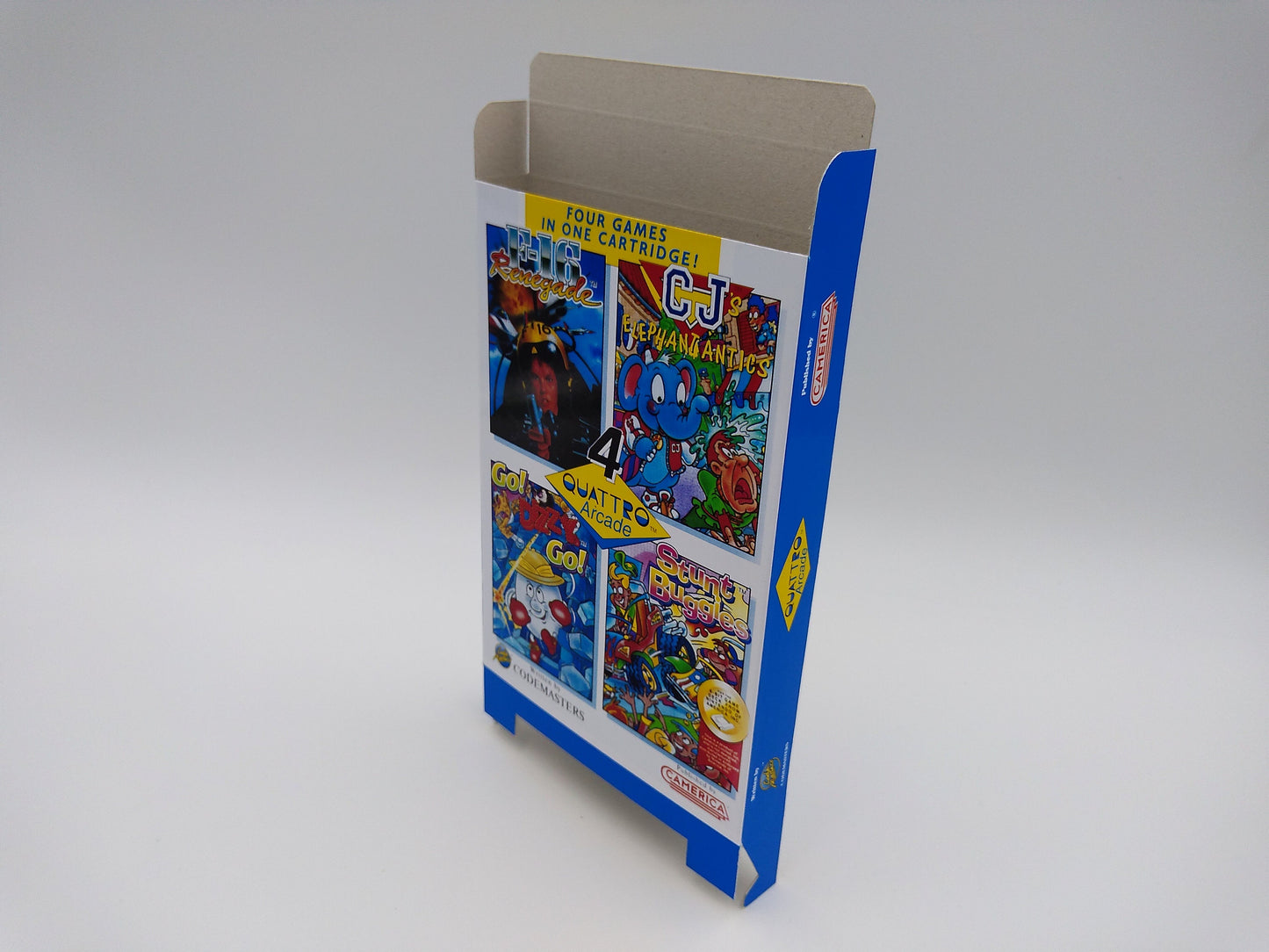 Quattro Arcade - Box only - NES - thick cardboard as in the original. Top Quality !