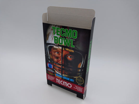 Tecmo Bowl - Box only - NES - thick cardboard as in the original. Top Quality !