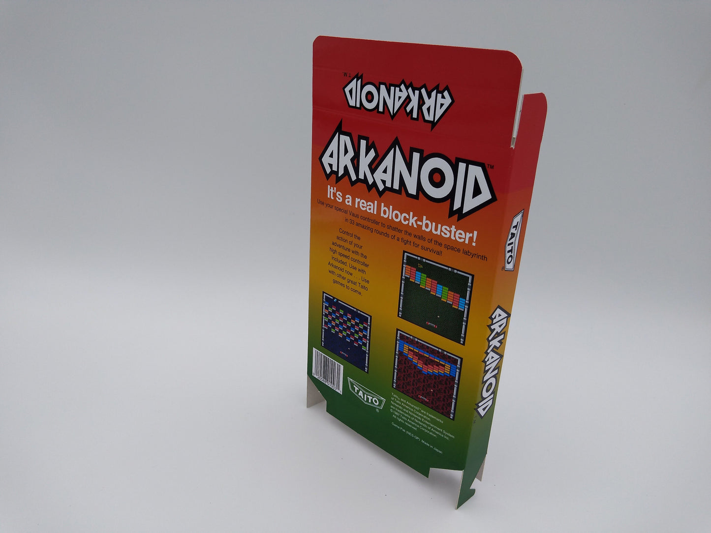 Arkanoid -  Box only - NES - thick cardboard as in the original. Top Quality !