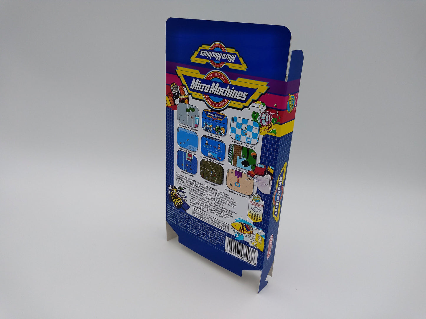 Micro Machines - Box only - NES - thick cardboard as in the original. Top Quality !